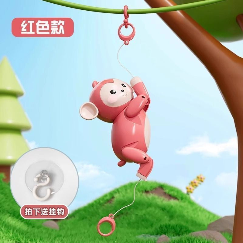 Cross-Border Climbing Rope Little Monkey Toy Kidsren's Baby Creative Pull Rope Fun Climbing Rope New Strange Doll Douyin