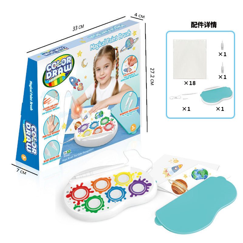 Cross-Border Children's Educational Fantasy Paintbrush Magical Magic Paintbrush Painting Graffiti Children's Educational Enlightenment Interactive Toy
