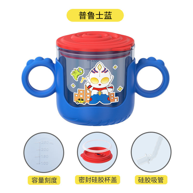 New drinking cup baby special with handle scale baby suction cup drinking cup drop-proof children's cup wholesale