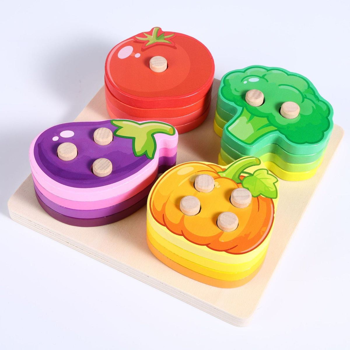 Montessori Geometric Matching Set Column Early Education Educational Toy Baby Boys and Girls 3 to 6 Years Old Educational Assembled Building Blocks