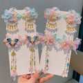 Children's Ancient Style Hair Accessories, Hairpins, Han Dynasty Costume Accessories, Tassels, Flowers, Super Fairy Clips, Girls' Glass Headdresses, Butterflies