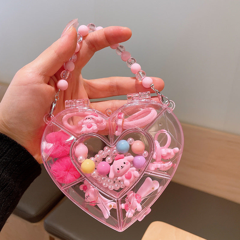 Children's jewelry baby cartoon cute fruit pendant bracelet suit birthday gift box in stock wholesale
