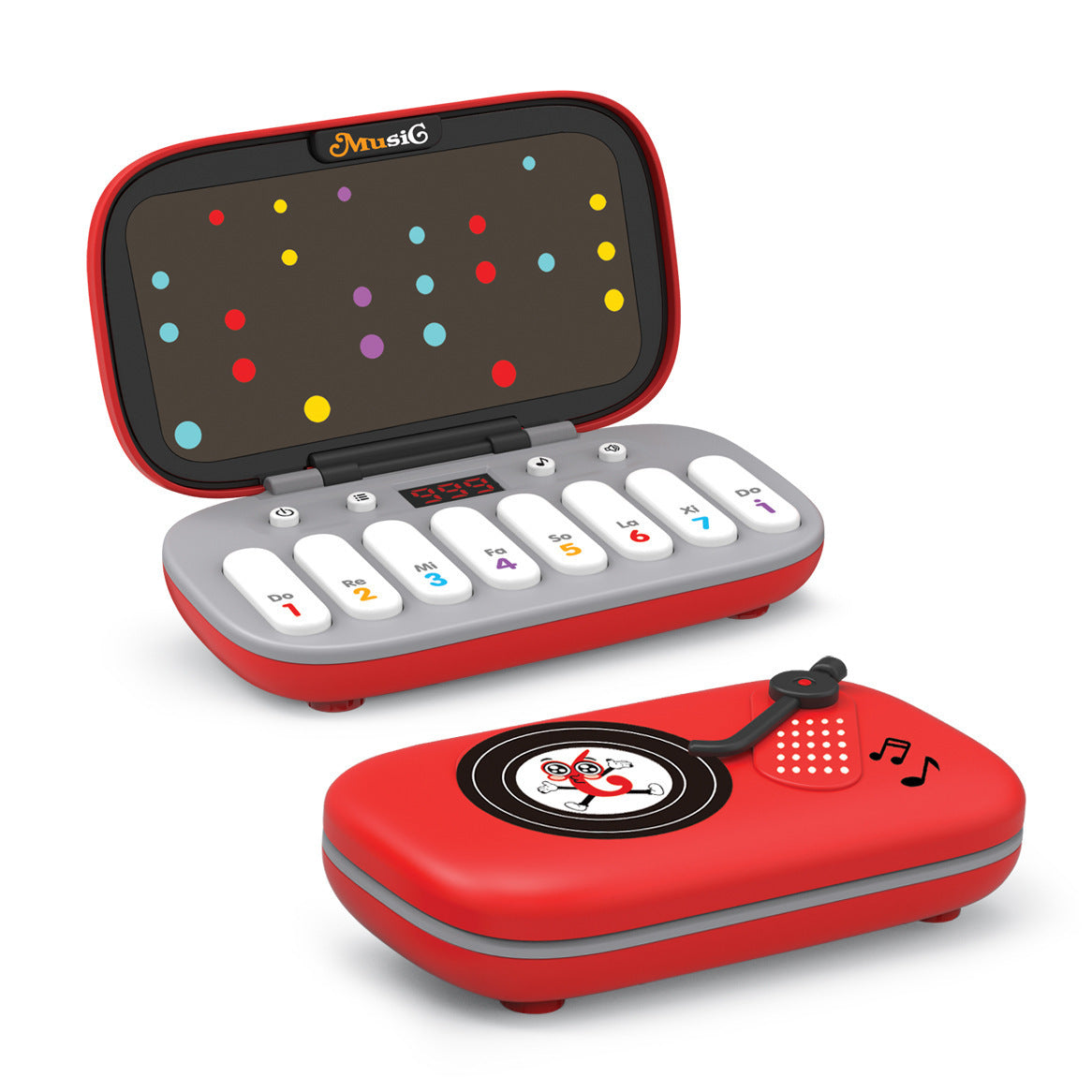 Cross-Border Playable Mini Electronic Keyboard Multi-Functional Handheld Pocket Piano Rhythm Game Console Music Toy Wholesale