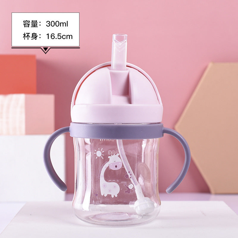 Children's straw Cup maternal and child supplies foreign trade wholesale kindergarten baby drinking cup baby special children's water Cup