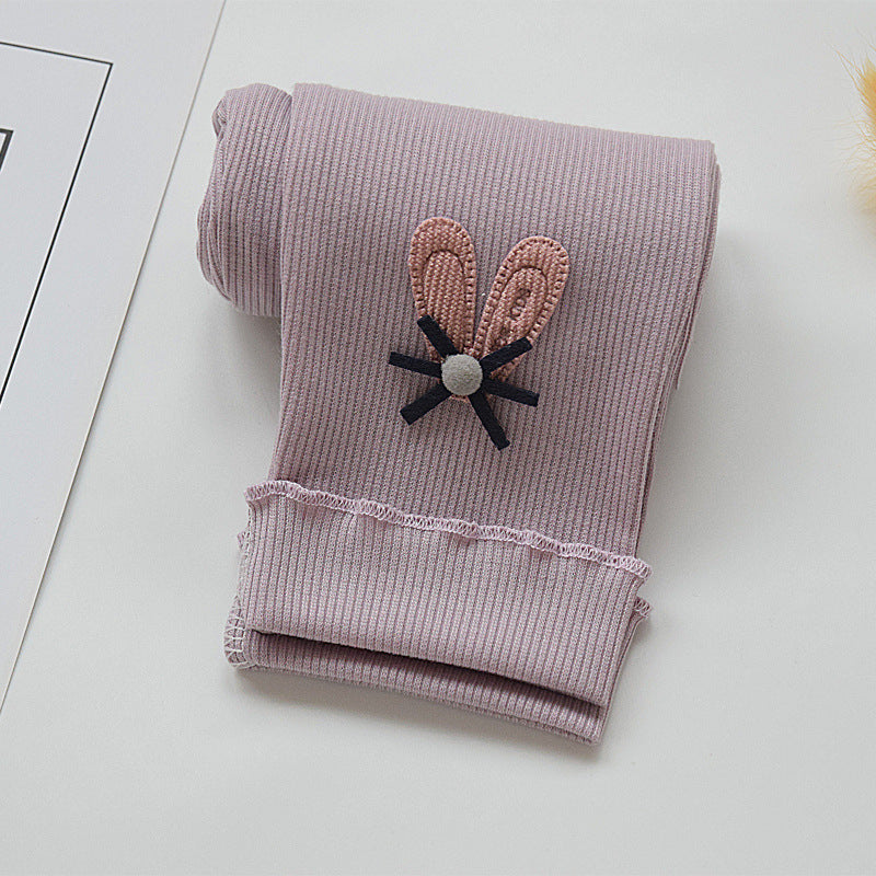 Children's Leggings 2026 Spring and Autumn New Korean Style Slim Fit Toddler Baby Nine-Point Pants Girls' Socks Wholesale