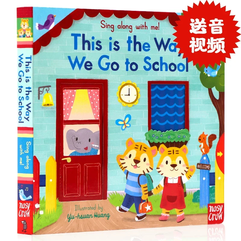 The Wheels on the Bus (English Original Nursery Rhyme Book with Mechanism