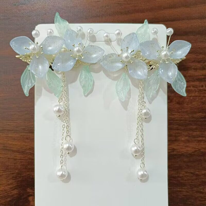 Children's Ancient Style Hair Accessories, Hairpins, Han Dynasty Costume Accessories, Tassels, Flowers, Super Fairy Clips, Girls' Glass Headdresses, Butterflies