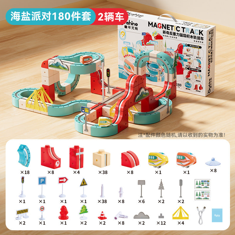 Childhood Unlimited Children's Educational Electric Magnetic High-Speed Train Track 3D DIY Gift for Boys and Girls on Children's Day