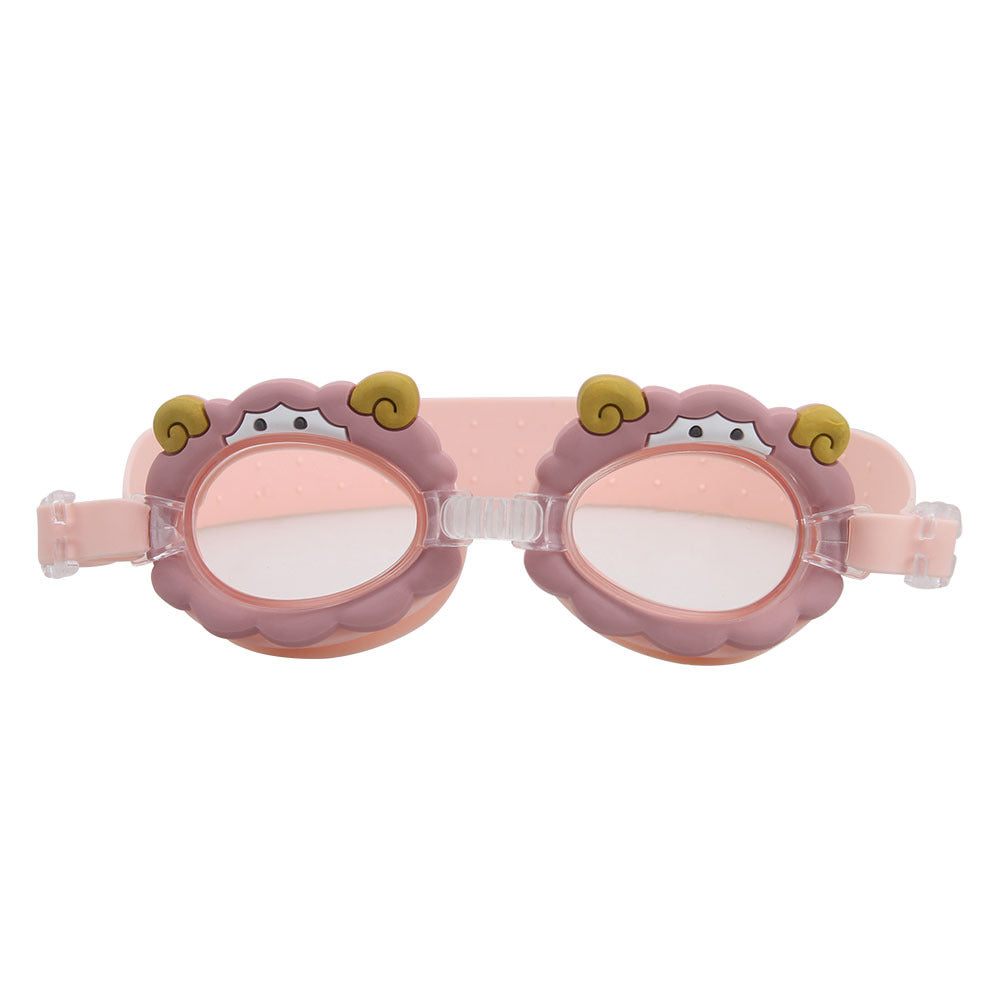 Factory direct selling hot children swimming goggles HD waterproof unicorn crab cartoon swimming goggles cute swimming glasses