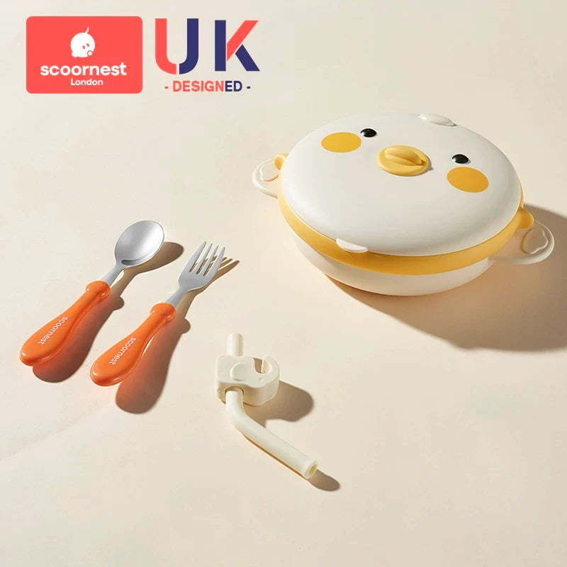 Kechao baby insulated bowl, baby food bowl, infant water-filled bowl, baby plate, suction cup bowl,