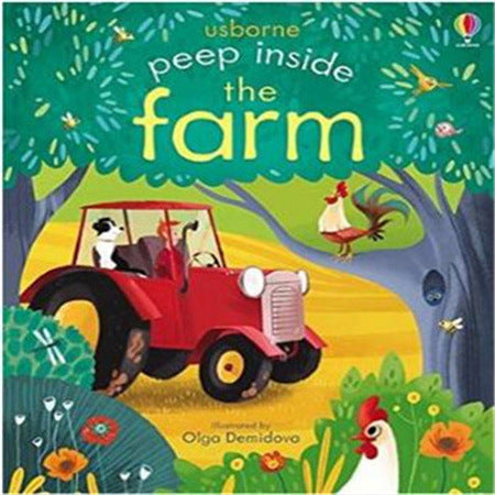 English picture book Usborne Peep inside English children's picture book children's 3D three-dimensional hole flip play