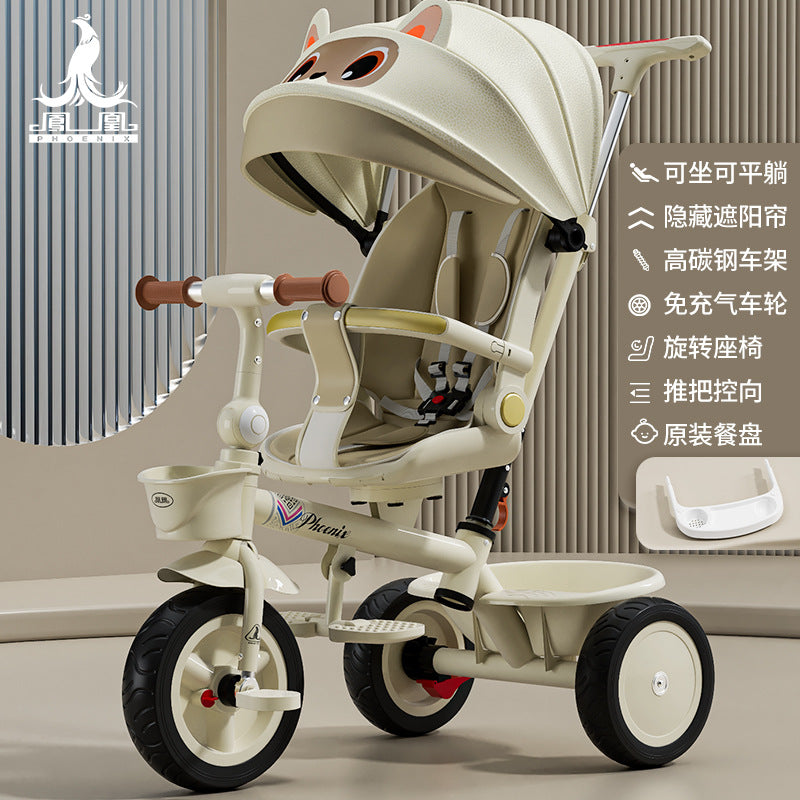 Phoenix Kidsren's Tricycle 1-3 Years Old Baby Pedal Stroller Kidsren's Light Toy Stroller