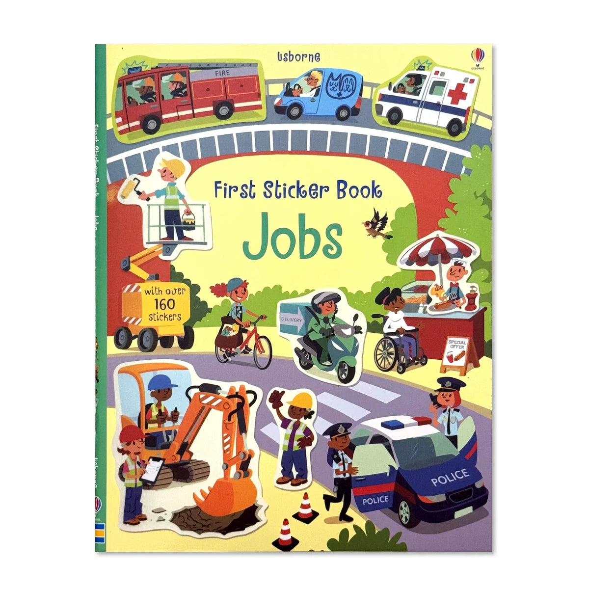 Overseas English Car Engineering Truck Sticker Book for Construction Site Traffic Stickers, Learning Toys for Children (Ages 3-6) Boys Toy (Set of 5)
