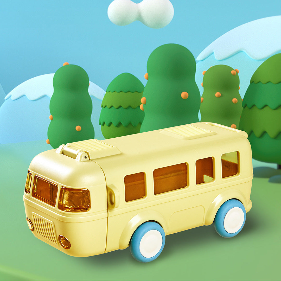 North Krypton bebk Summer Baby Bus Car Water Cup Outdoor Fashion Cartoon Portable Bomb Lid Children's Suction Tube Cup