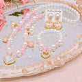 Girls' necklace wholesale imitation pearl girl temperament princess style hanfu clavicle necklace Children Baby bracelet ear clip