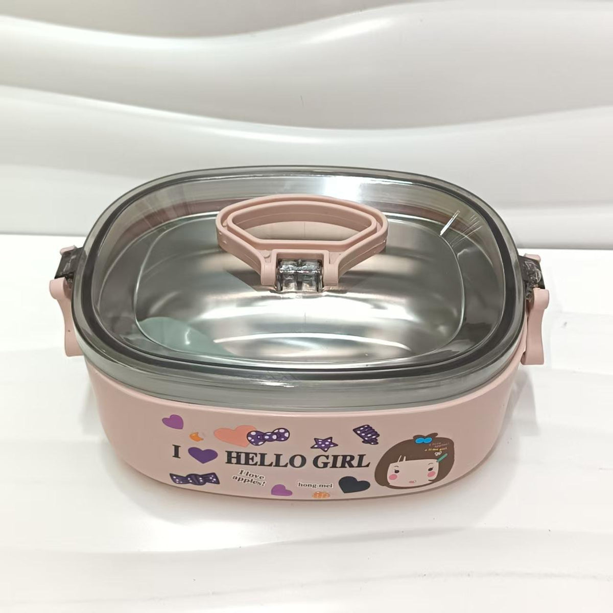 New Cartoon Korean Style Lunch Box for Children and Students Office workers with Lightweight Stainless Steel Lunch Box Large Capacity Lunch Box