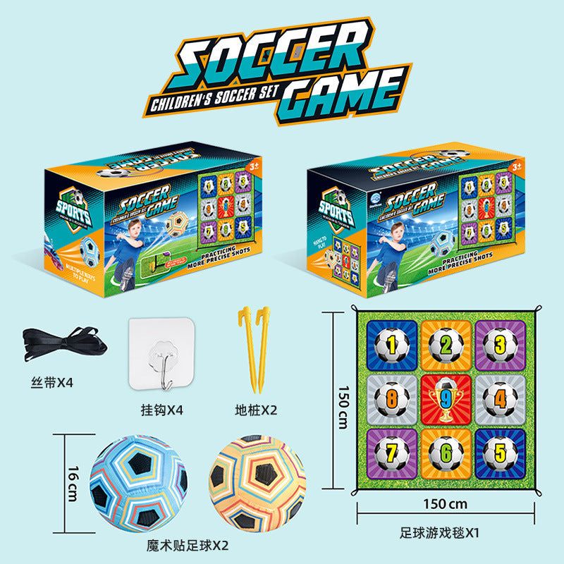 Cross-Border Popular Children's Football Outdoor Toys Sports Competition Interactive Digital Enlightenment Games Fabric Silent Indoor