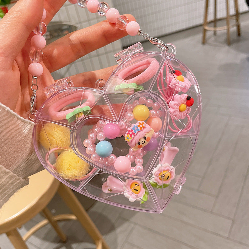 Children's jewelry baby cartoon cute fruit pendant bracelet suit birthday gift box in stock wholesale