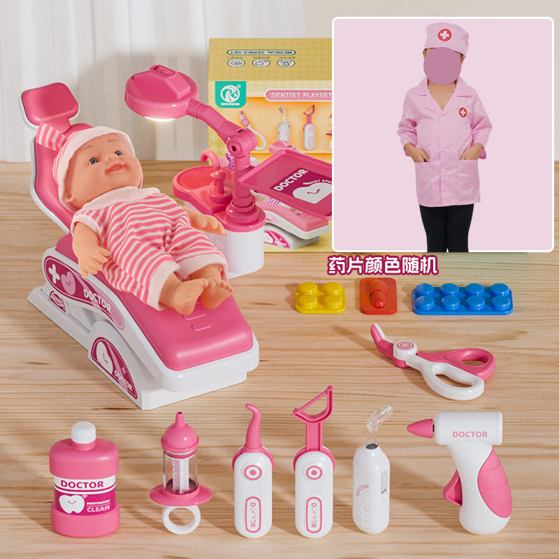 Children's Play Home Small Doctor Dentist Toy suit Girl Simulation Play Injection Doctor Male Factory Direct Supply