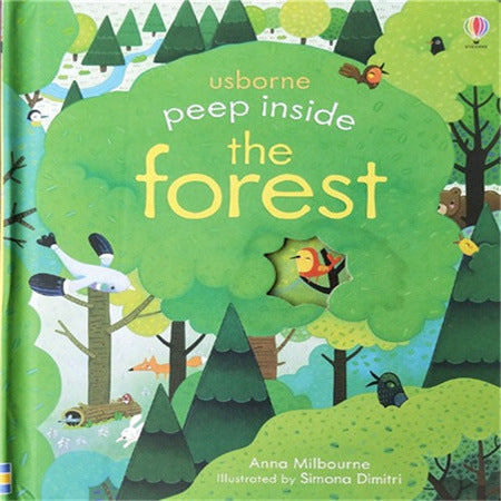 English picture book Usborne Peep inside English children's picture book children's 3D three-dimensional hole flip play