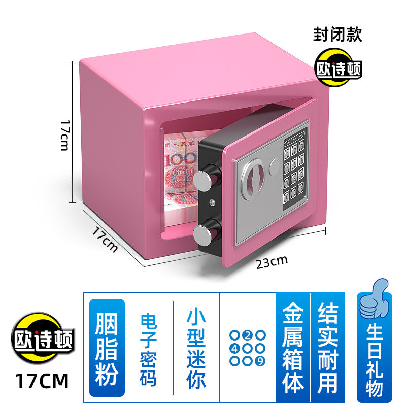 Metal Piggy Bank Safe Home Safe Mini Small Kidsren's Password Anti-theft Piggy Bank Birthday Gift
