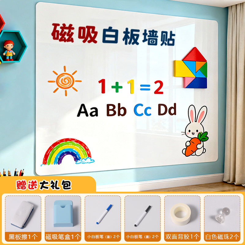 Magnetic Whiteboard Stickers, Magnetic Whiteboard Wall Message Board, Soft Whiteboard Wall Stickers, Erasable Drawing Board for Teaching, Training, and Office Use