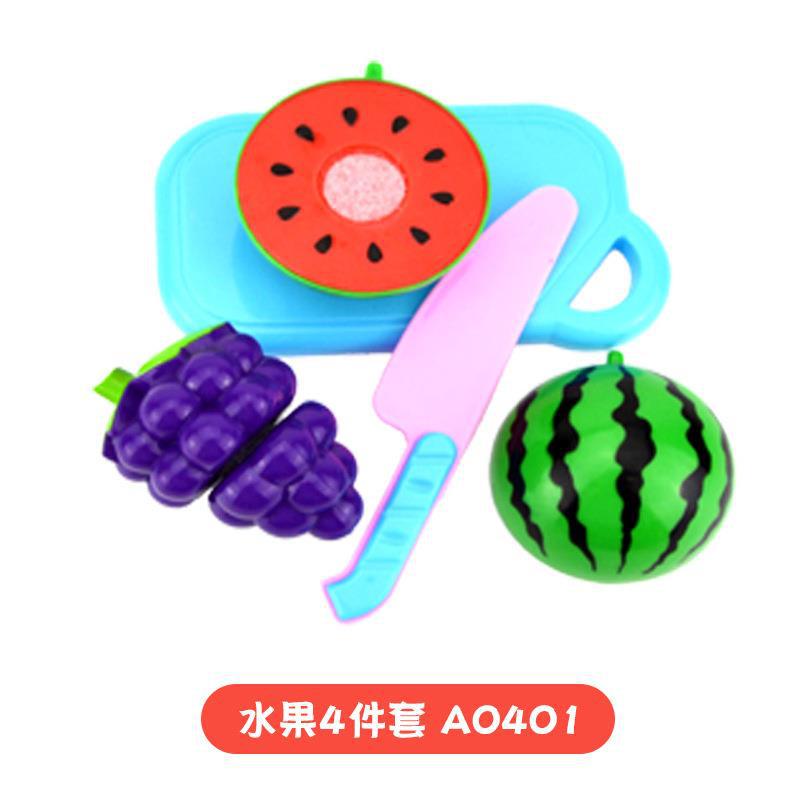 Cross-border Children's Play-house Simulation Vegetables and Fruits Cutting Music Girls Cooking Kitchenware Educational Kitchen Toy suit