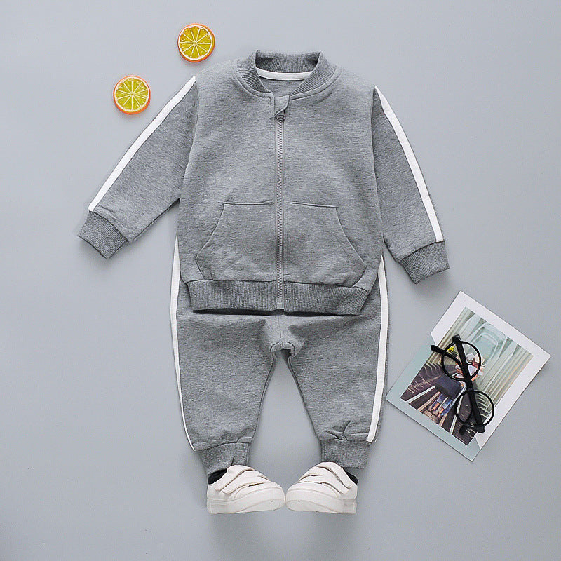 Foreign trade baby girl cartoon spring and autumn suit 1-5 years old baby foreign style small and medium-sized girls spring and autumn clothing factory direct sales