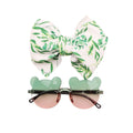 Children's Bear Sunglasses Hair Accessories Combination Set Simple Cartoon Baby Toy Sunshade Glasses Fruit Printed Hair Band