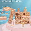 Montessori Montessori Early Education Teaching Aids Socket Cylinder Kindergarten Infant and Young Kidsren Educational Wooden Toys