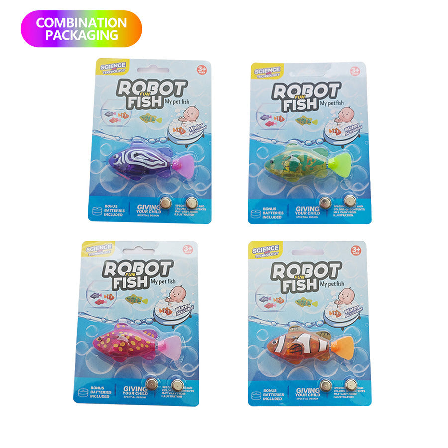 Cross-Border Sensor-Activated Light-Emitting Swinging Electronic Fish Baby Bath Water Toy Fish Automatic Swimming Electric Simulation Fish