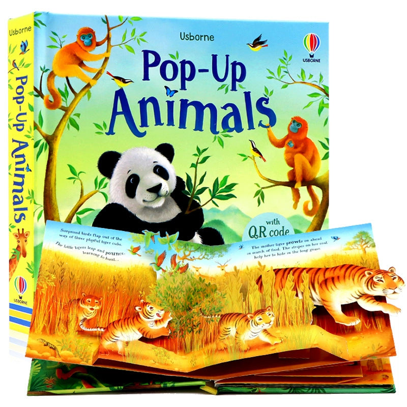 Original English version of Usborne Pop Up 3D Visual Interactive Pop-Up Book for Early Childhood Education