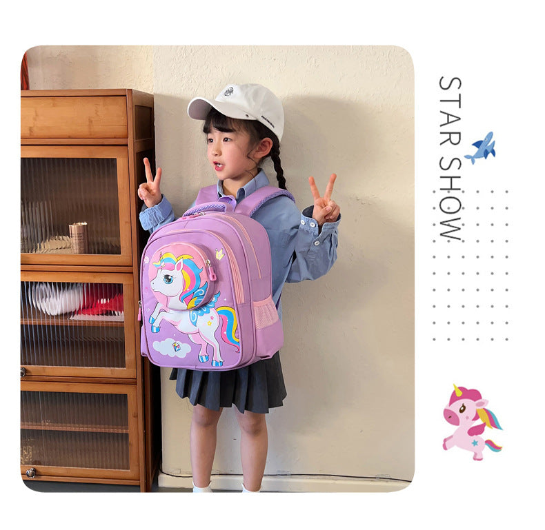 2024 New Sanrio Kuromi Cute Student School Bag Cartoon 3d Stereo Kindergarten Backpack Children's Travel Bag Gift - Baby's