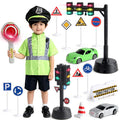 Children's Traffic Safety A variety of simulation traffic signal signs suit model scene science and education toys
