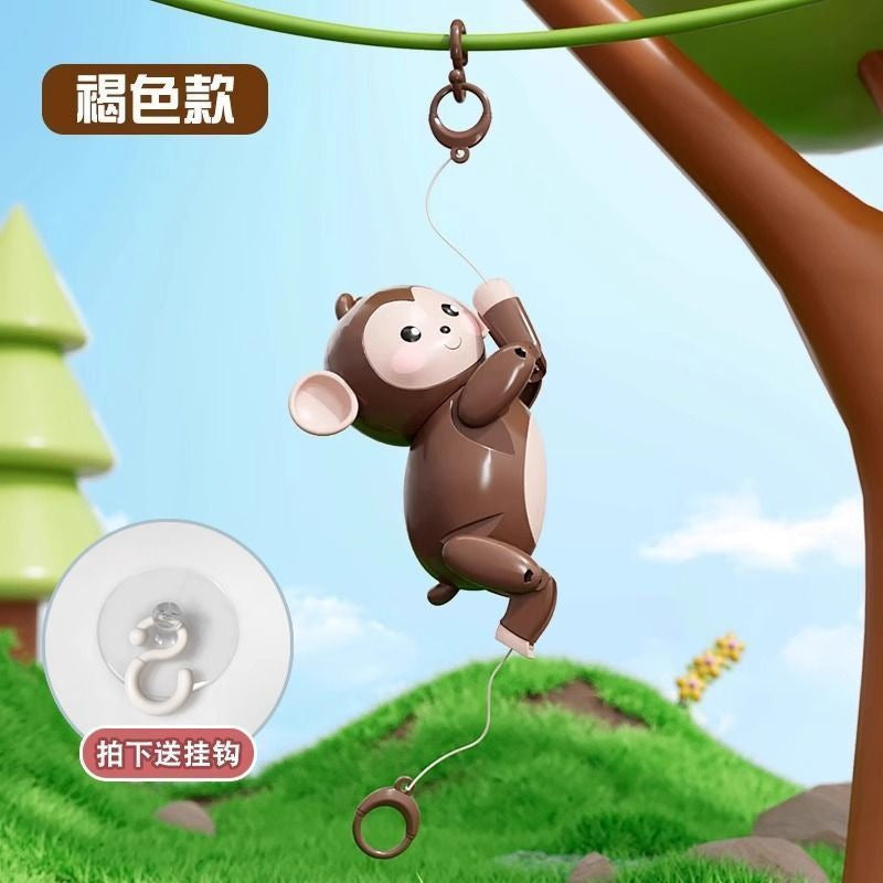 Cross-Border Climbing Rope Little Monkey Toy Kidsren's Baby Creative Pull Rope Fun Climbing Rope New Strange Doll Douyin