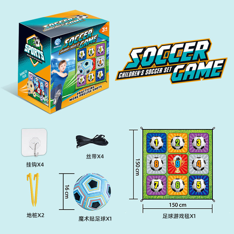 Cross-Border Popular Children's Football Outdoor Toys Sports Competition Interactive Digital Enlightenment Games Fabric Silent Indoor