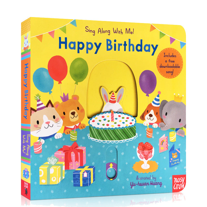 Baby Early Education Bizzy Bear Busy Bear Picture Book Sing Along with Me Push-Pull Book