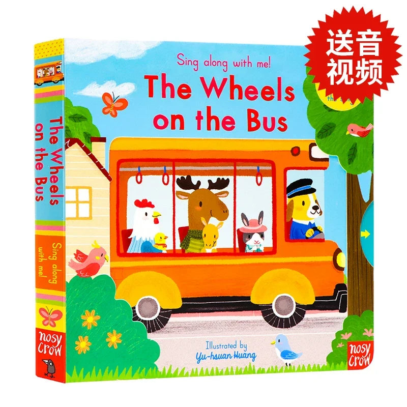 The Wheels on the Bus (English Original Nursery Rhyme Book with Mechanism