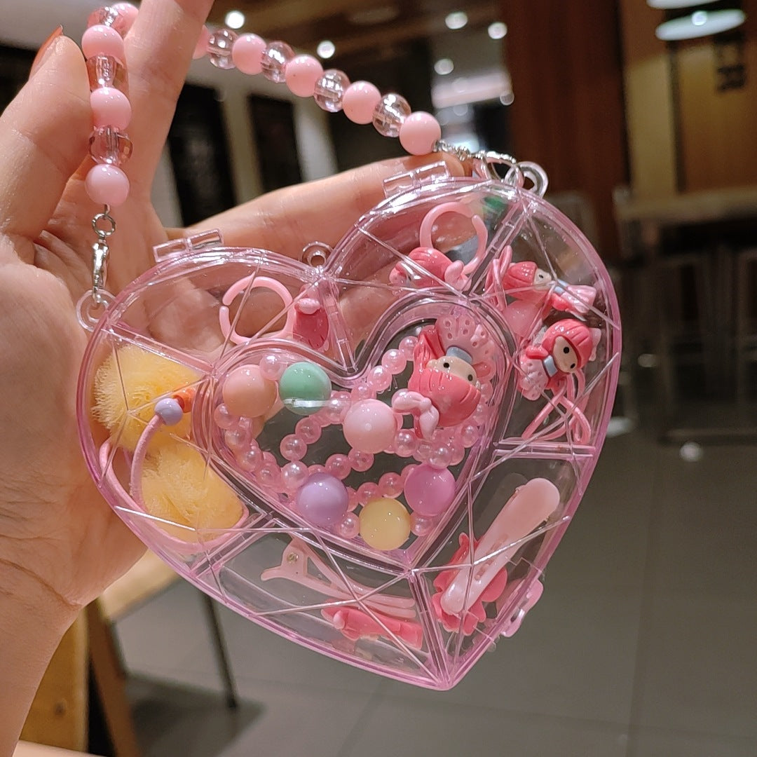 Children's jewelry baby cartoon cute fruit pendant bracelet suit birthday gift box in stock wholesale
