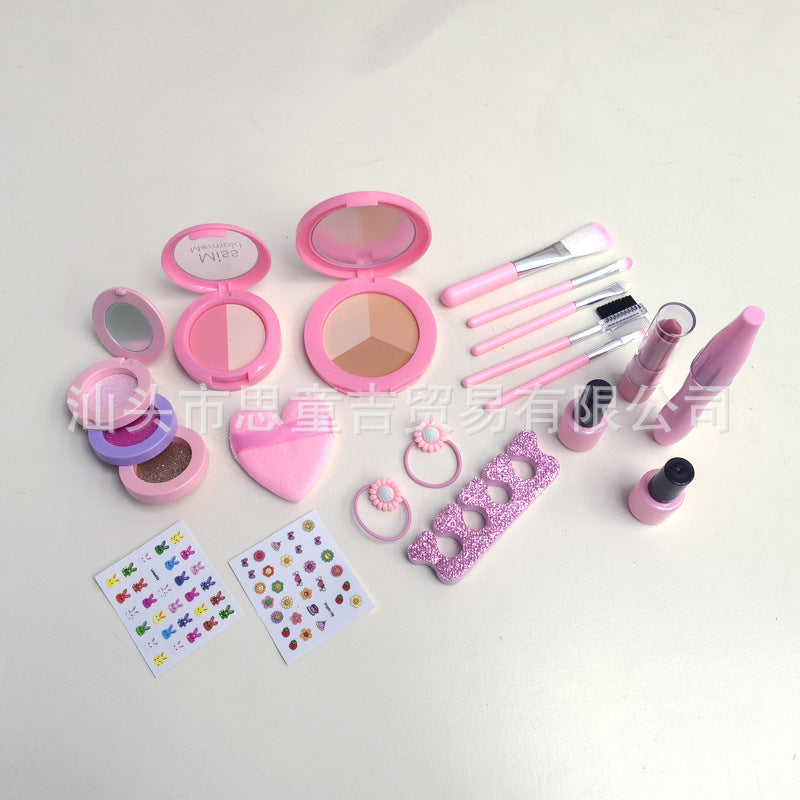 Trendy Children's Pretend Play Makeup Set(not for use) Princess Bag Toy Gift for Girls