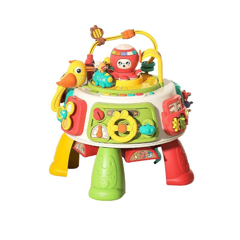 Baby Activity Game Table – Multifunctional Learning Toys for Early Education, Developmental Busy Toddler, Multisided Shape Baby Hand Training
