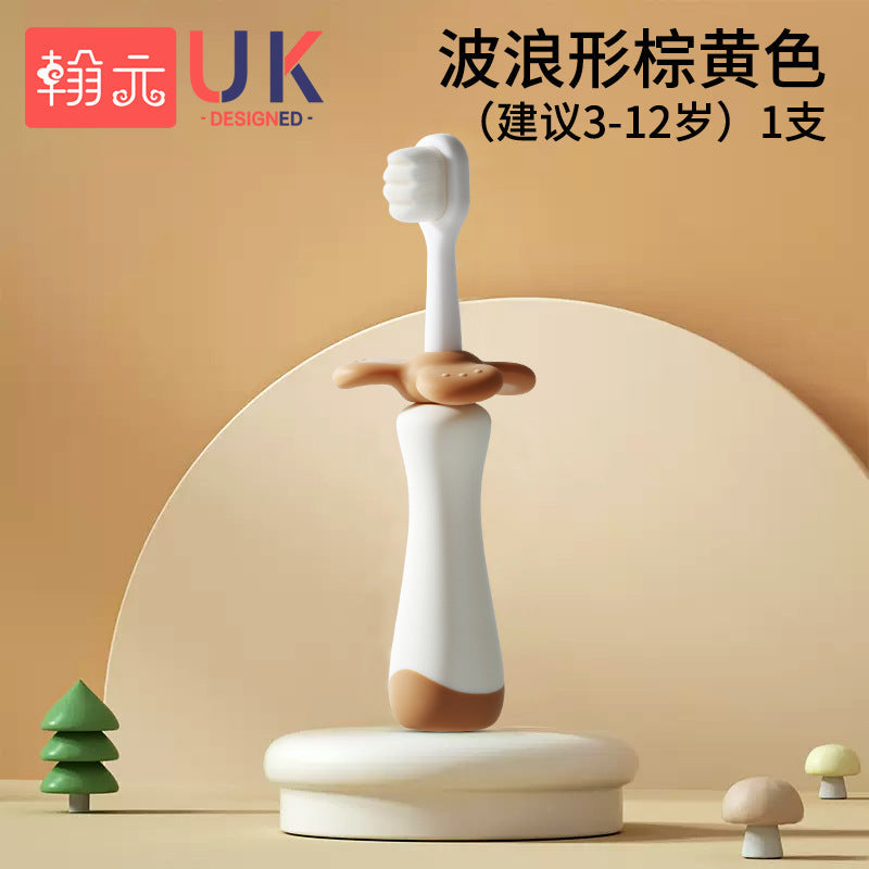 Cartoon Ten Thousand Hair Children's Toothbrush Beam Soft Hair Single Pack 1-3-6-12 Years Old Baby Small Head Toothbrush