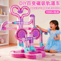 Girls' Versatile Magnetic Educational Building Blocks DIY Assembly Electric Suspended Track High-Speed Rail Train Children's Toy Gift 3