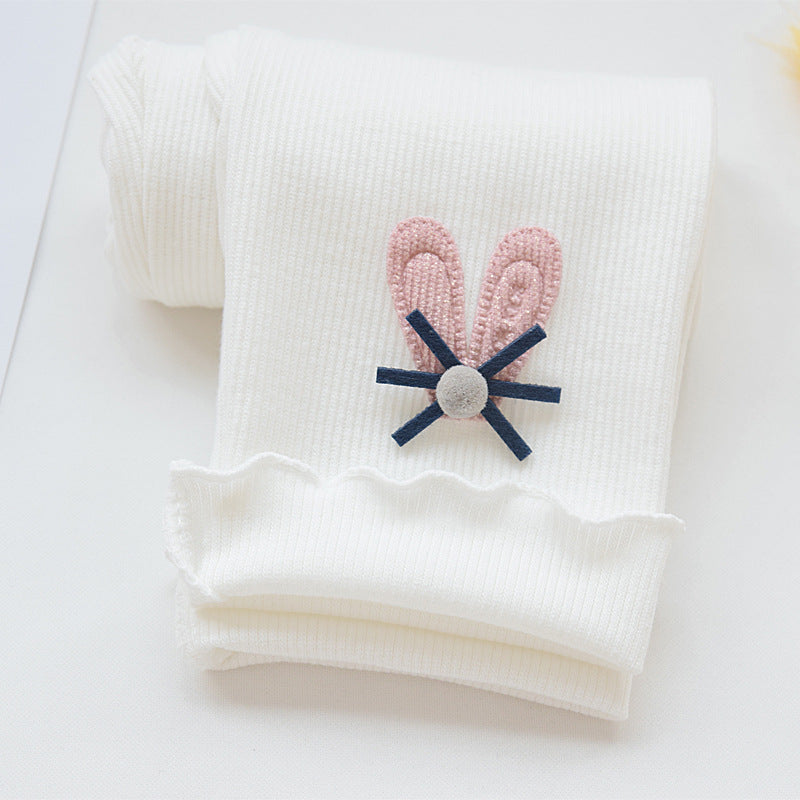 Children's Leggings 2026 Spring and Autumn New Korean Style Slim Fit Toddler Baby Nine-Point Pants Girls' Socks Wholesale