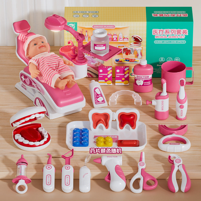 Children's Play Home Small Doctor Dentist Toy suit Girl Simulation Play Injection Doctor Male Factory Direct Supply