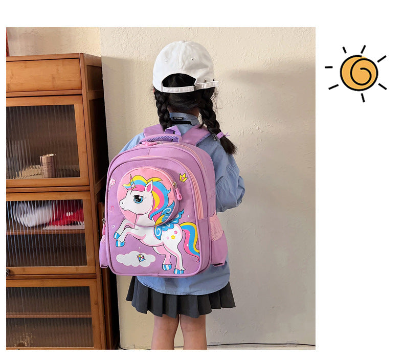2024 New Sanrio Kuromi Cute Student School Bag Cartoon 3d Stereo Kindergarten Backpack Children's Travel Bag Gift - Baby's
