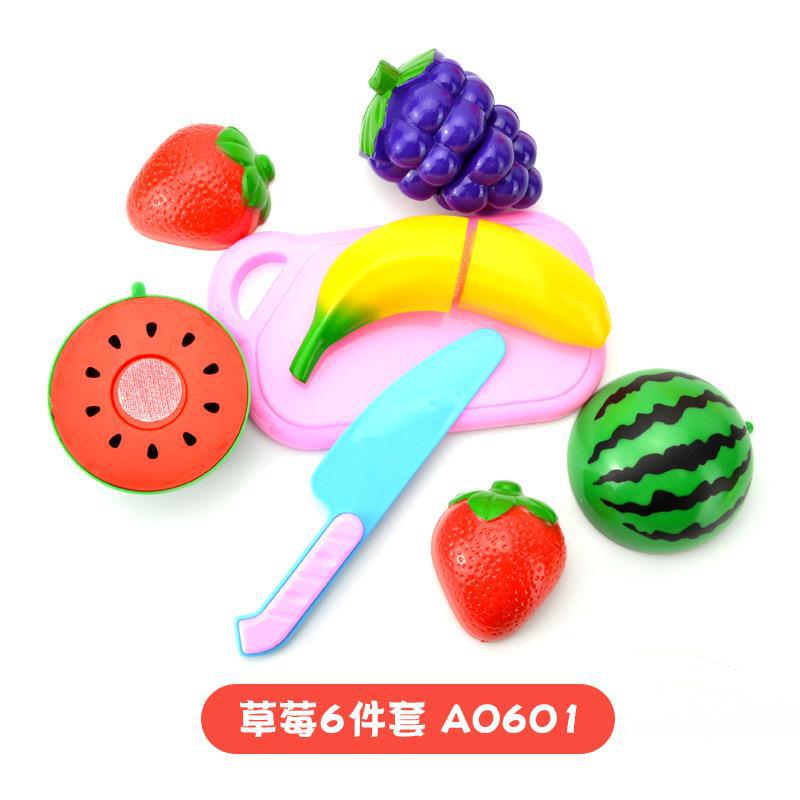 Cross-border Children's Play-house Simulation Vegetables and Fruits Cutting Music Girls Cooking Kitchenware Educational Kitchen Toy suit