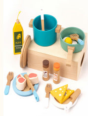 Children's Food Toy Set Baby Household Wooden Cutting Knife and Cutting Board Combination Tool Kitchen Tableware Toy