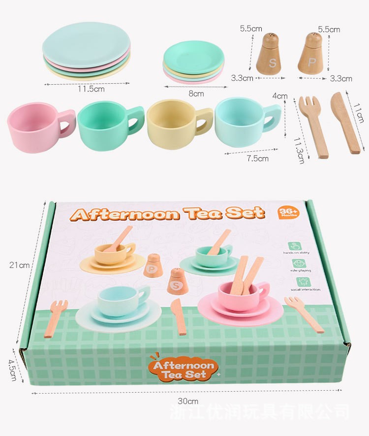 Children's Food Toy Set Baby Household Wooden Cutting Knife and Cutting Board Combination Tool Kitchen Tableware Toy