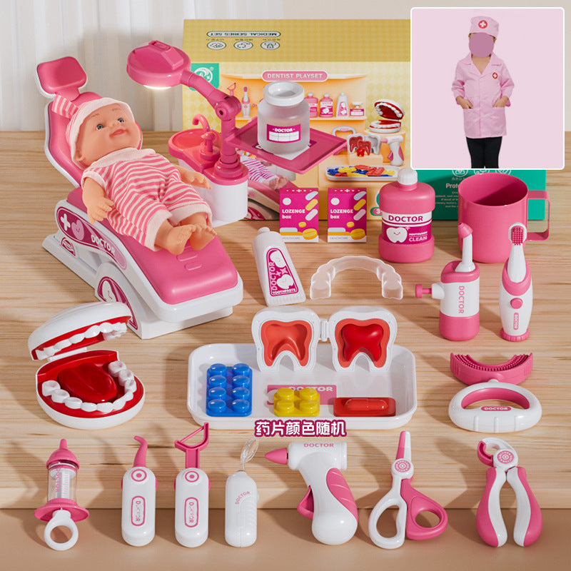 Children's Play Home Small Doctor Dentist Toy suit Girl Simulation Play Injection Doctor Male Factory Direct Supply